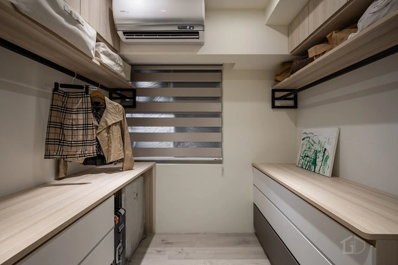 劃分獨立的更衣空間，讓生活更簡單